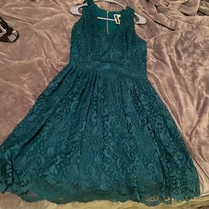 Blue/green lace princess dress - worn once